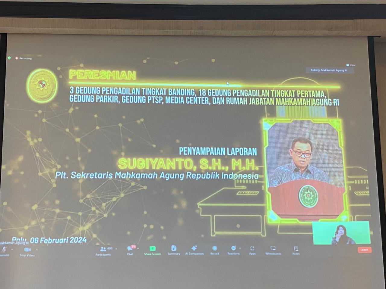 peresmian gedung